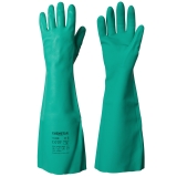 Unsupported, Cotton Flock Lined, 46 cm Length Nitrile Chemical Resistant Gloves Chemstar®