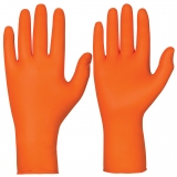 Nitrile, Powder-Free, Orange Colour, 27 cm Length Single-Use Chemical Resistant Gloves Chemstar®