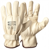 A Grade Cow Grain Leather with Velcro Closure, Unlined Assembly Gloves